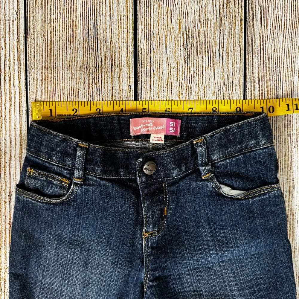 Pre-Loved EUC Old Navy Denim Jeans Boot-Cut Girls 5T